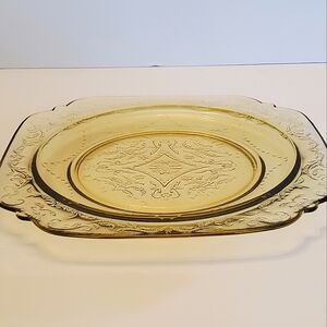 Antique carnival glass dish